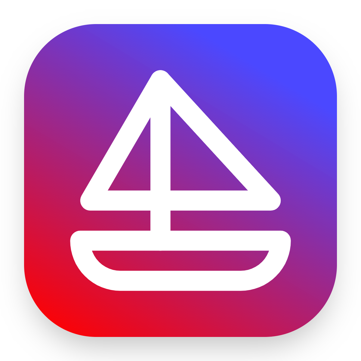 Sailboat icon for SaaS logo