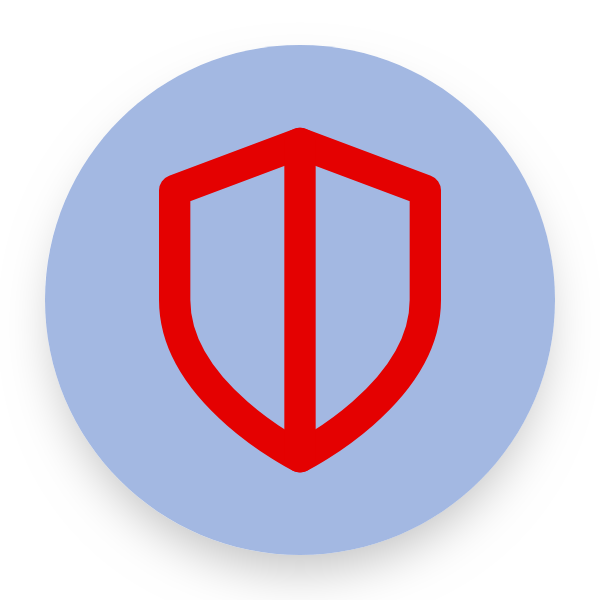 Shield Half icon for Blog logo