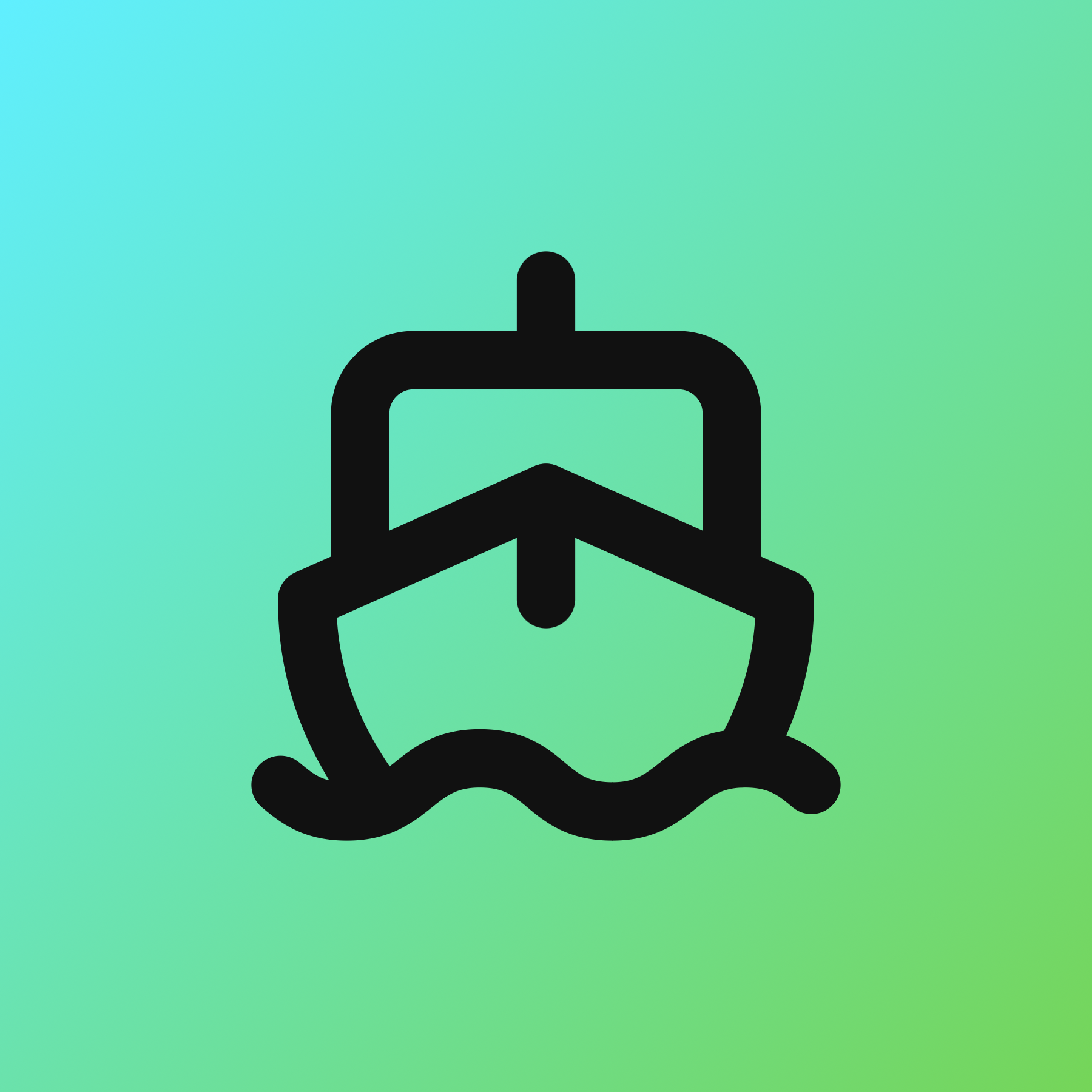 Ship icon for SaaS logo