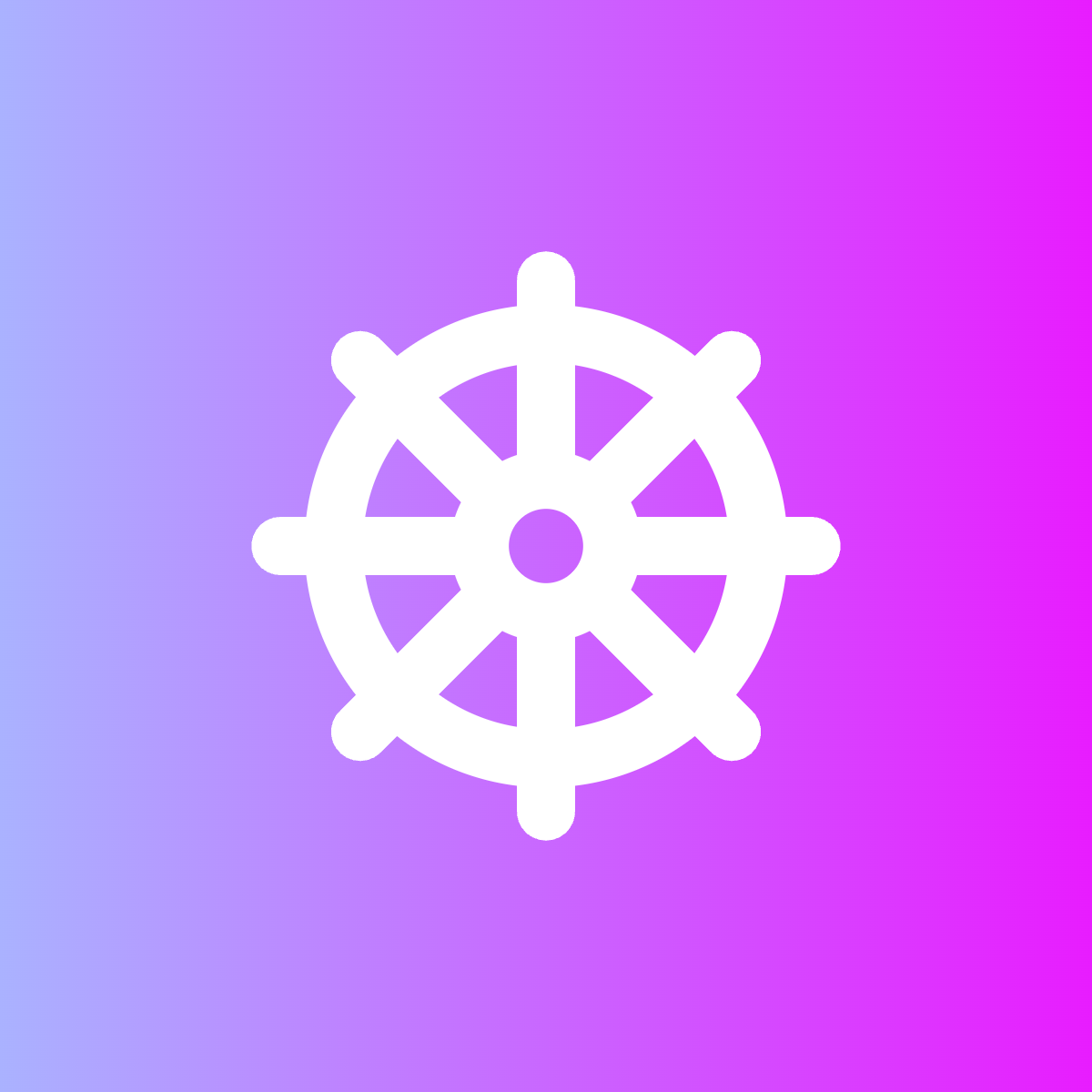 Ship Wheel icon for SaaS logo