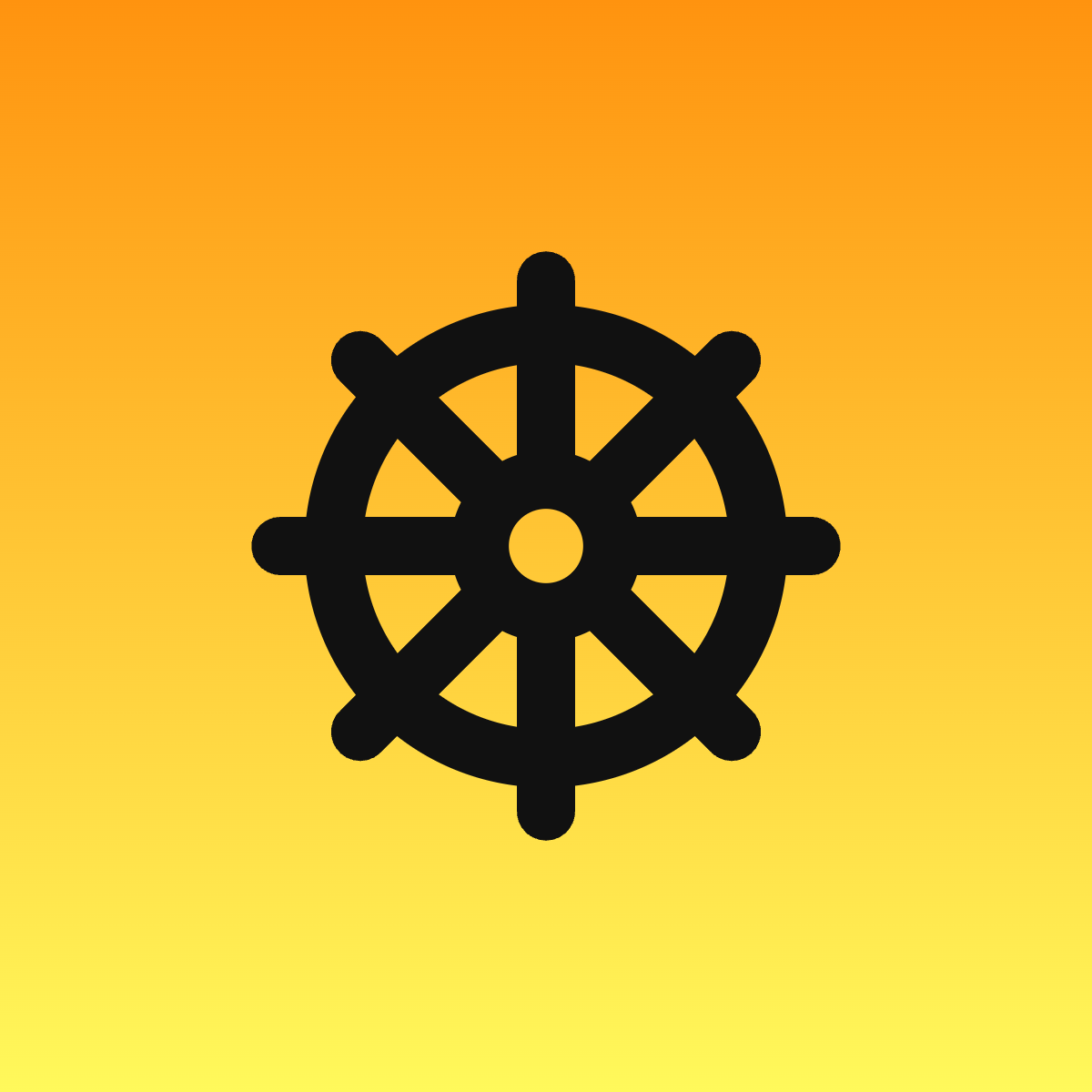 Ship Wheel icon for SaaS logo