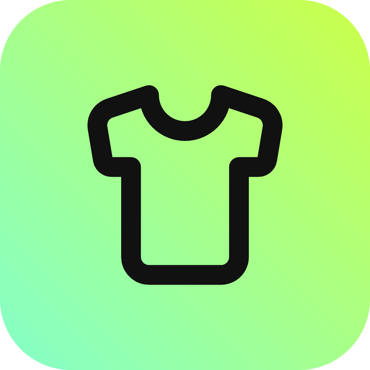 Shirt icon for Clothing logo