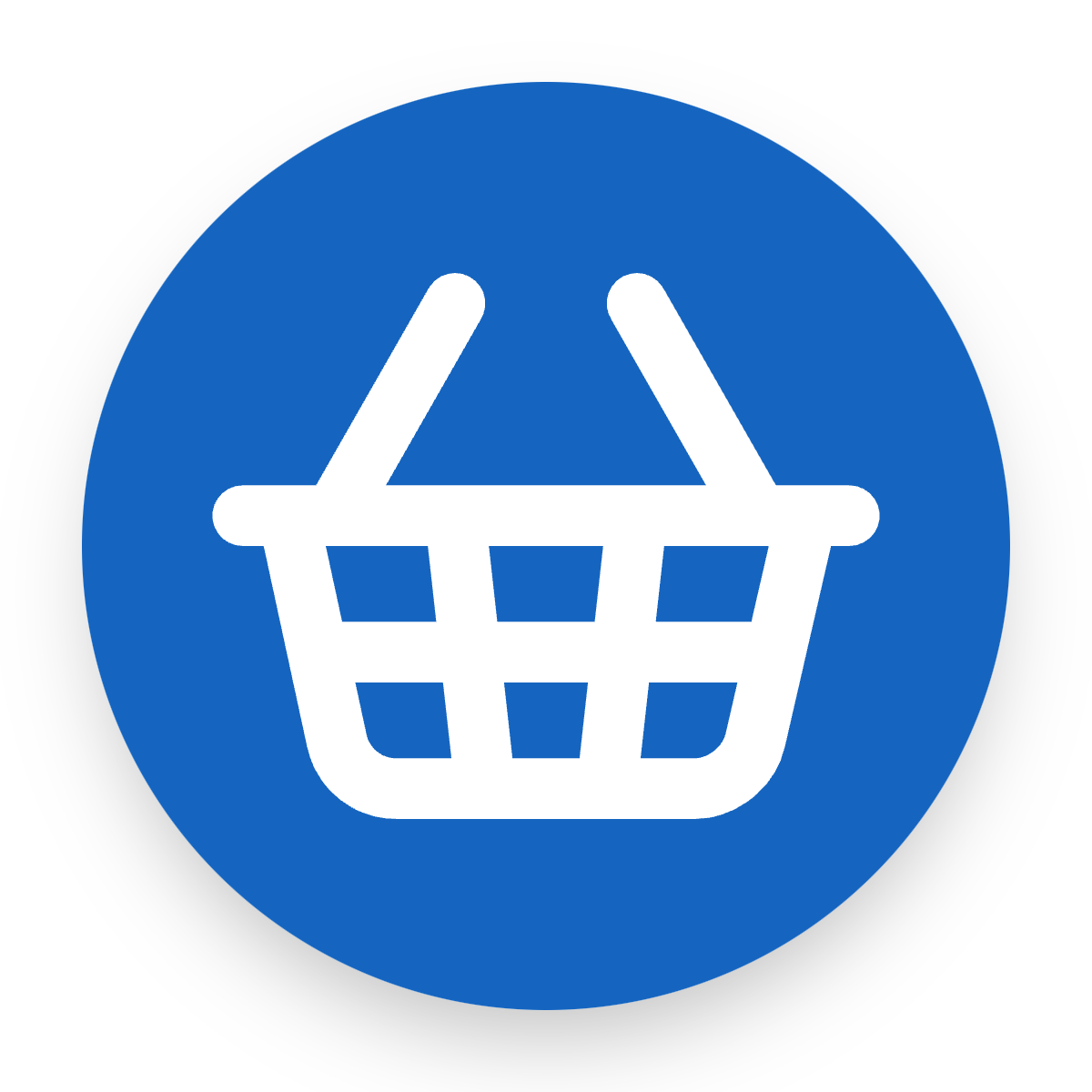 Shopping Basket icon for Mobile App logo