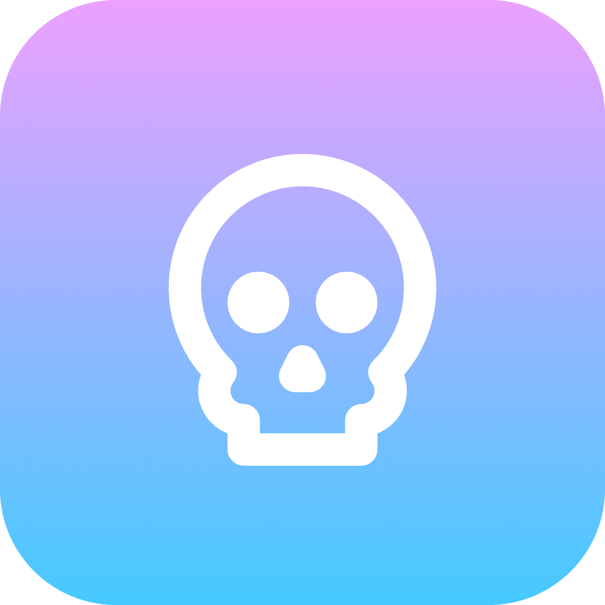 Skull icon for SaaS logo