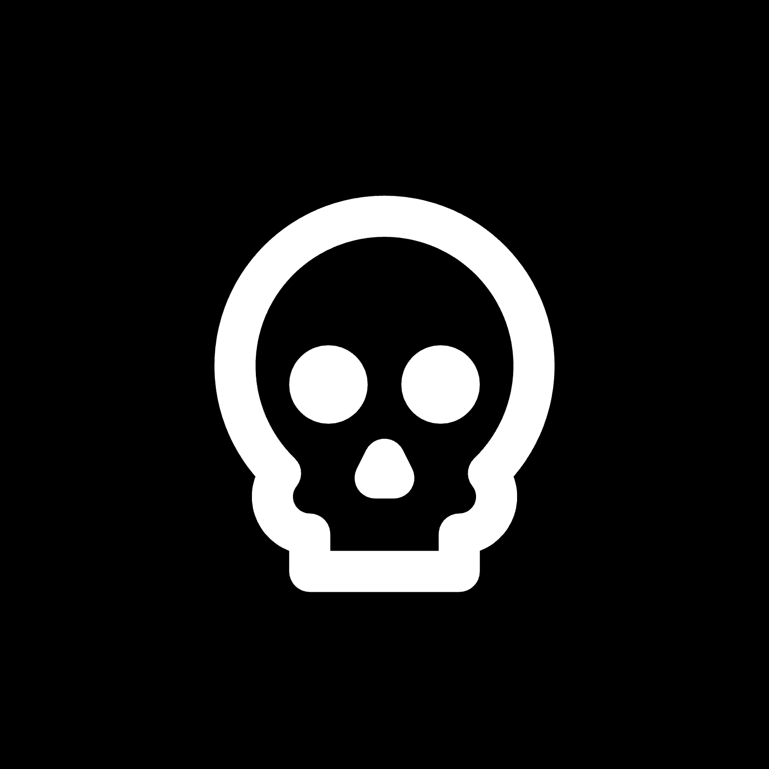 Skull icon for Tattoo Parlor logo