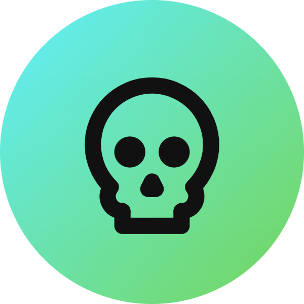 Skull icon for Tattoo Parlor logo