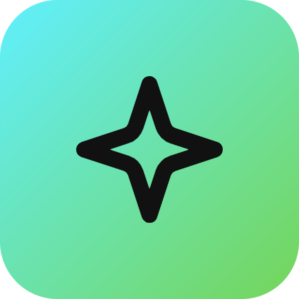 Sparkle icon for Mobile App logo