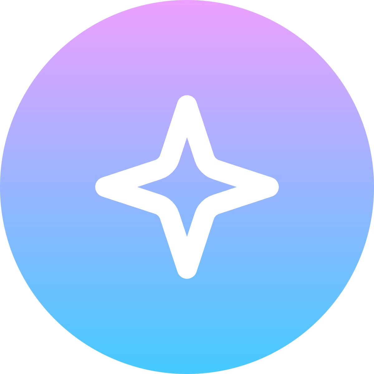 Sparkle icon for Mobile App logo