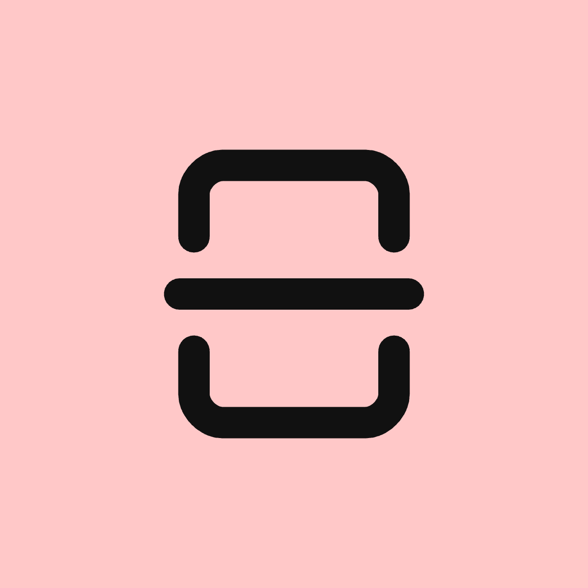 Split Square Vertical icon for SaaS logo