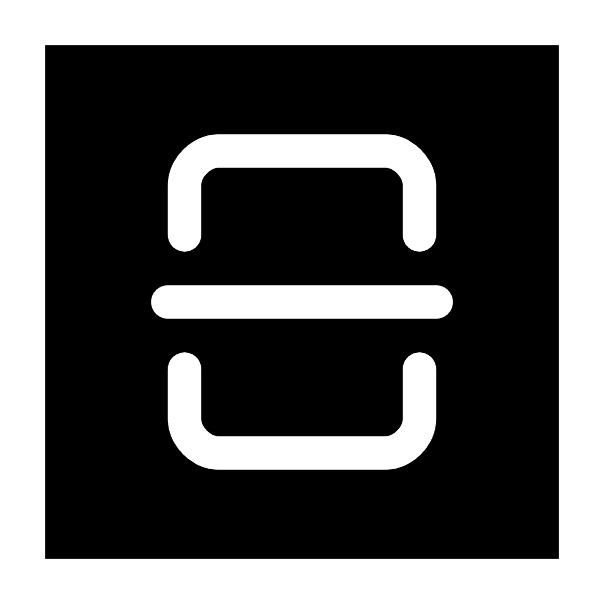 Split Square Vertical icon for SaaS logo