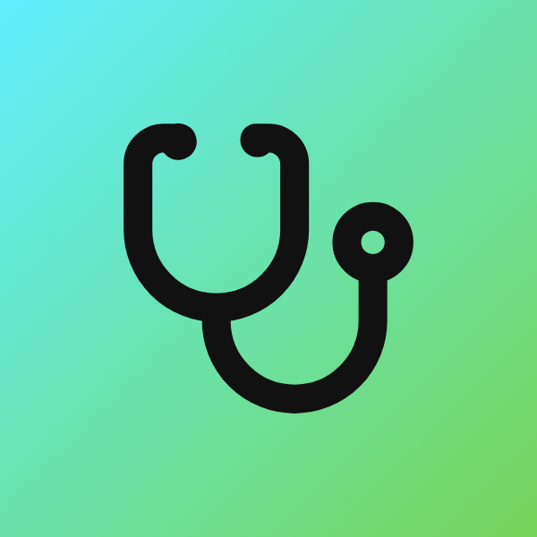 Stethoscope icon for SaaS logo