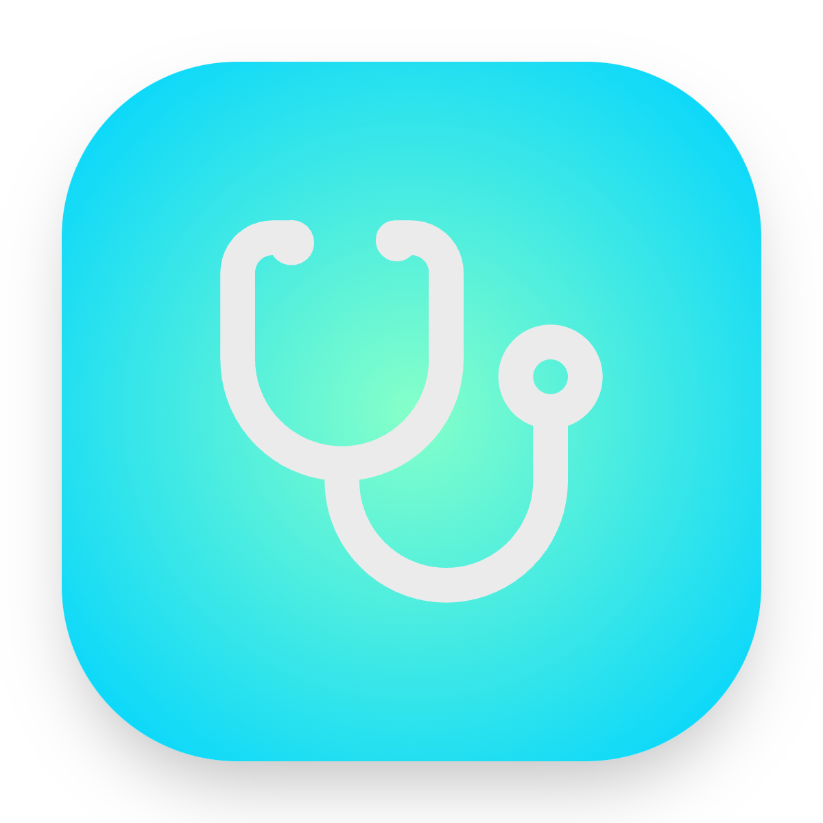 Stethoscope icon for SaaS logo