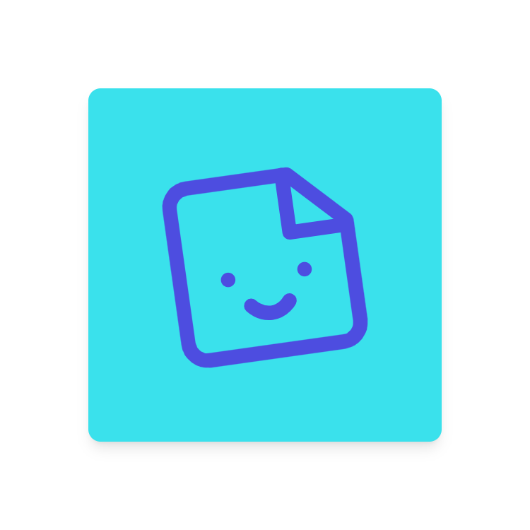 Sticker icon for Mobile App logo