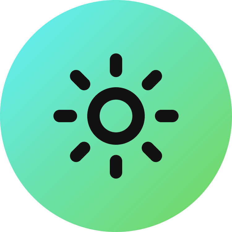 Sun icon for Photography logo