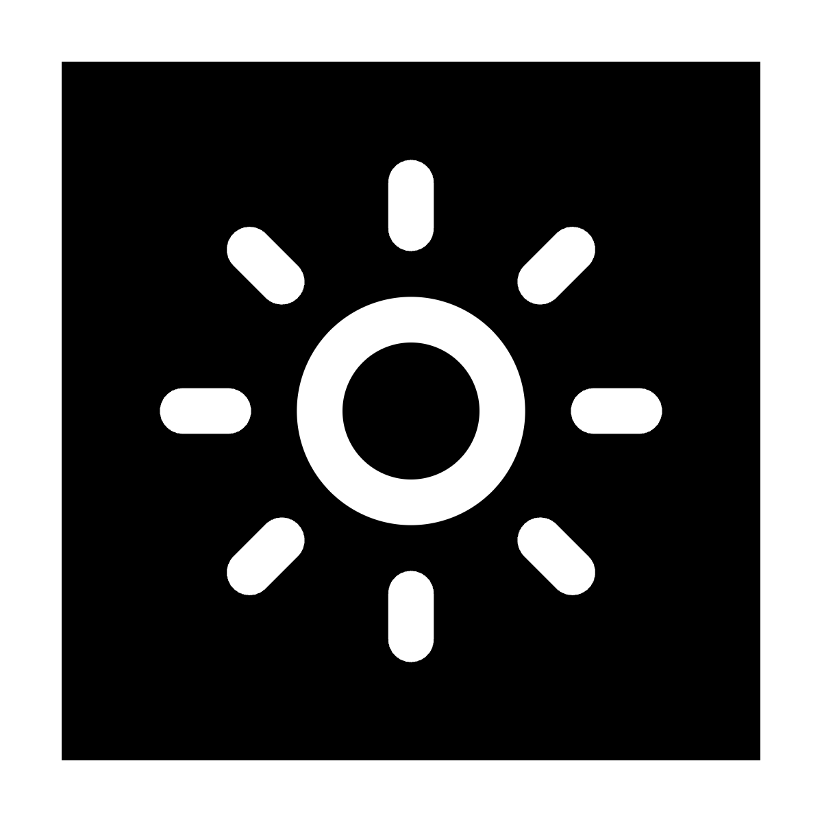 Sun icon for SaaS logo