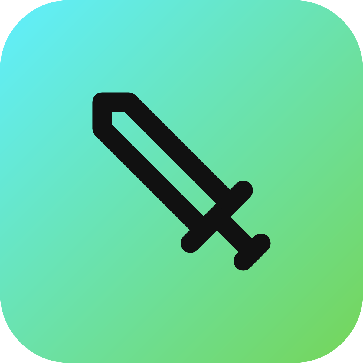 Sword icon for Game logo