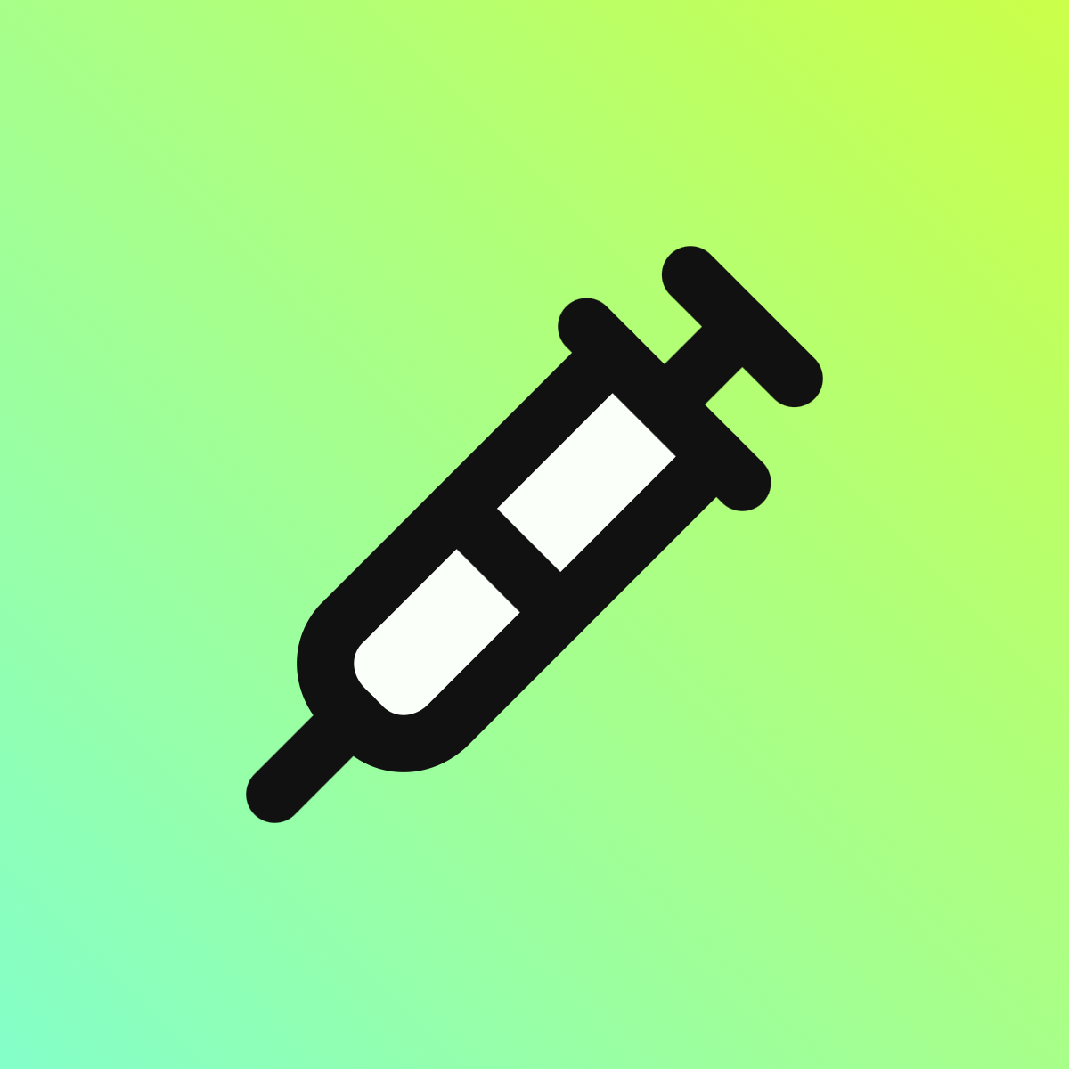 Syringe icon for Clothing logo