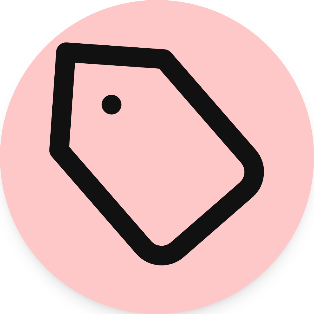 Tag icon for SaaS logo