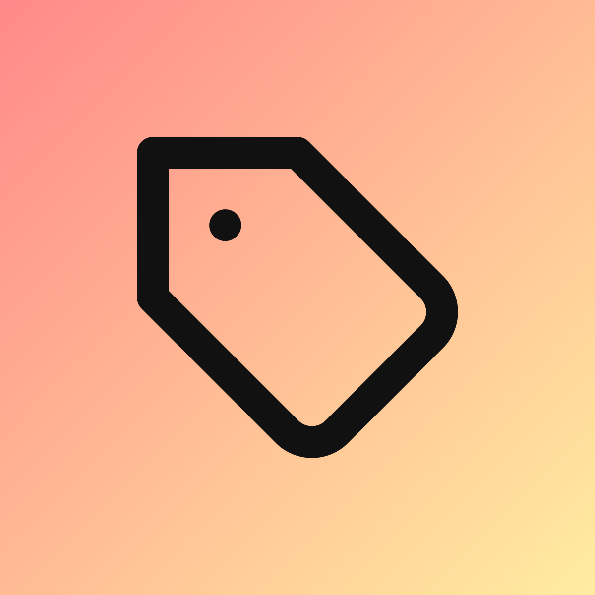 Tag icon for Mobile App logo