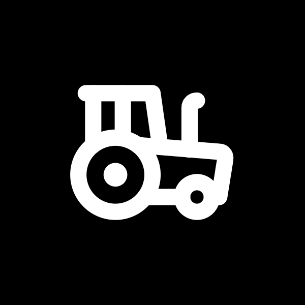 Tractor icon for Mobile App logo