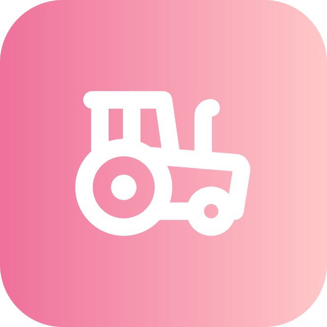 Tractor icon for Mobile App logo