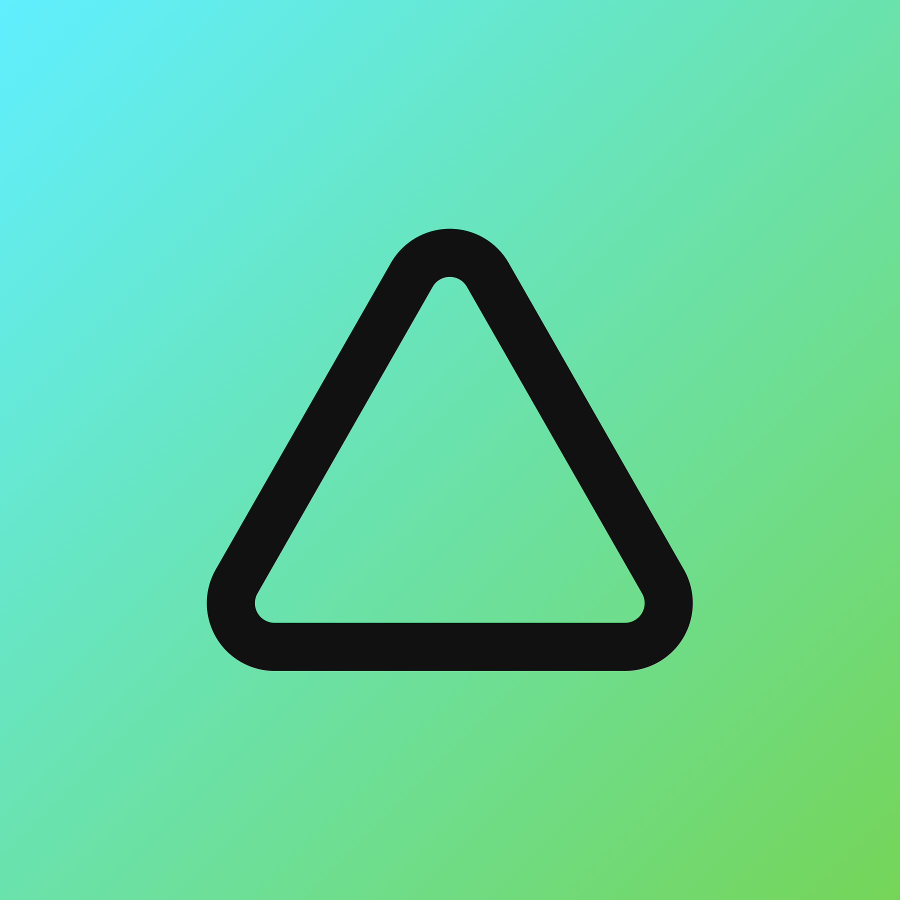 Triangle icon for SaaS logo