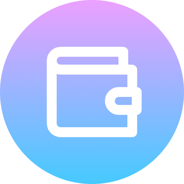 Wallet icon for Mobile App logo