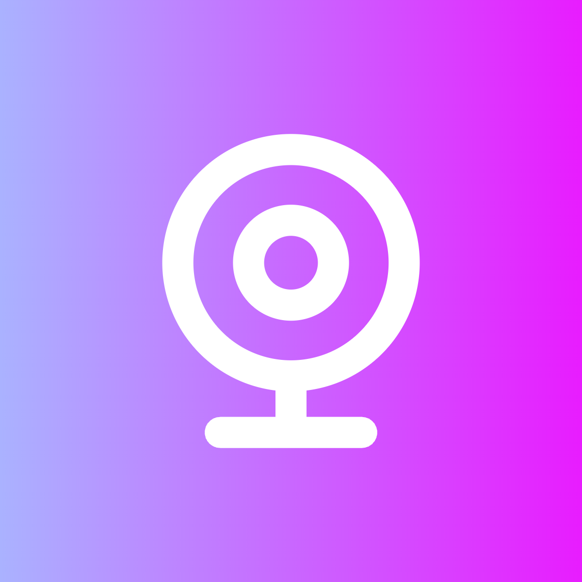 Webcam icon for SaaS logo